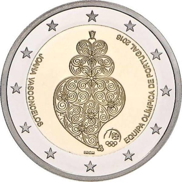** PORTUGALI 2€ 2016 Rion olympialaiset pillerissä **
