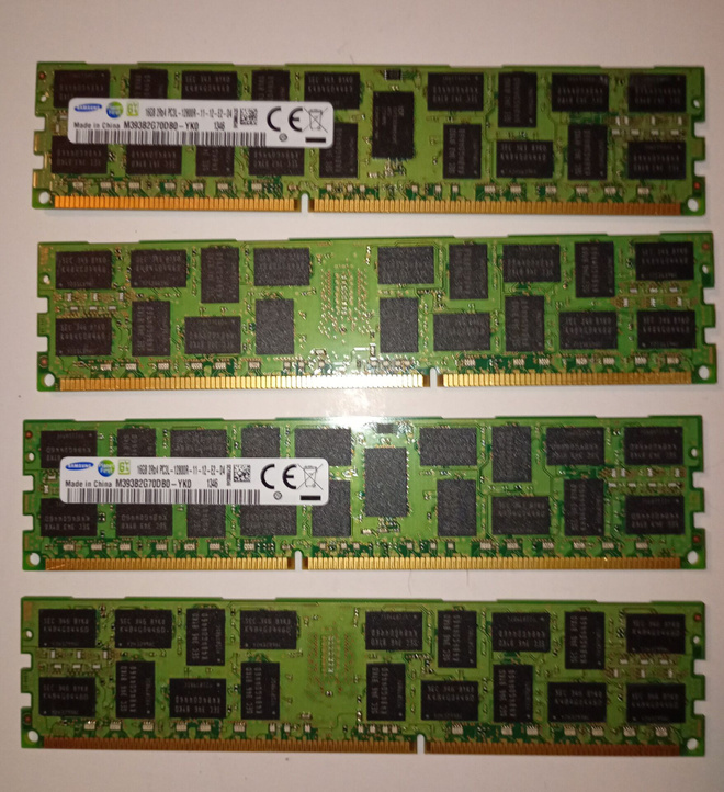 64GB (4x16GB) DDR3 ECC Registered 1600MHz Samsung