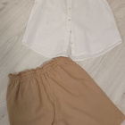 Beiget pellavaiset shortsit Mywear  S - pikkukuva 2