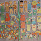 Paperinuket 4 lasta 1940-50-luku - pikkukuva 1