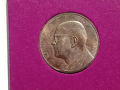 Säästöpankki kolikko Viholla 1967. Urho Kekkonen. Halkaisija