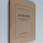 Walter Krogius : Aforismer : en drömmares tankar på vilod... - pikkukuva 1