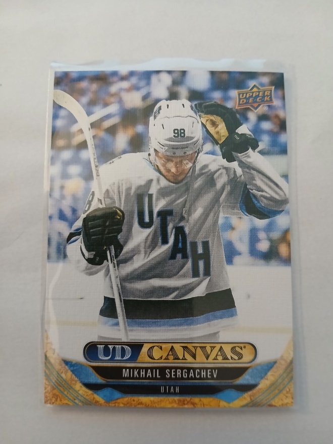 Mikhail Sergachev - UD Canvas / Utah Hc/Utah Mammoths