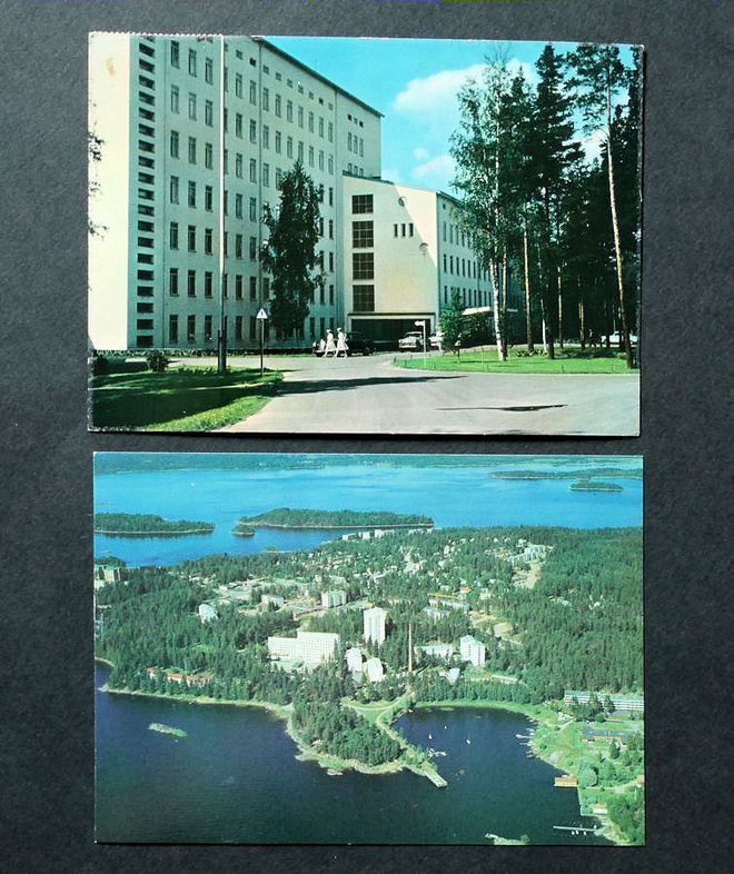 Savonlinnan Keskussairaala, 2  vanhaa postikorttia