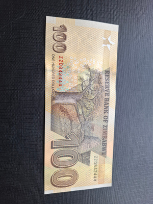 Zimbabwe 100 Dollars 2020