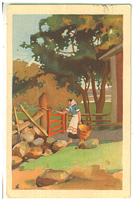 Eeli Jaatinen. Nainen veräjällä, - 1936