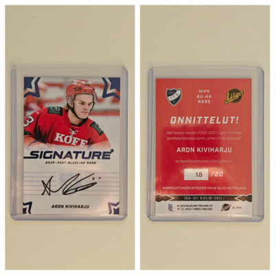 Aron Kiviharju Rare Signature Blueline