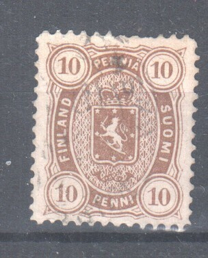 1882 Leimapaino 10p ruskea