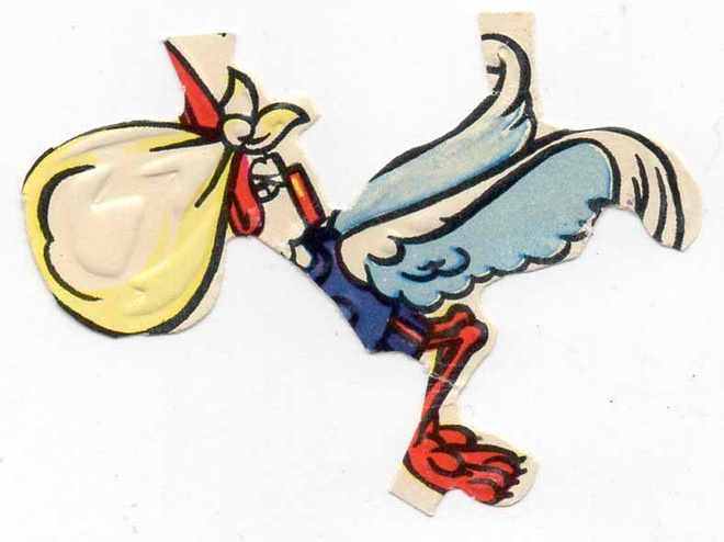 WANHA DISNEY / Dumbo - haikara tuomassa Dumbo-vauvaa.