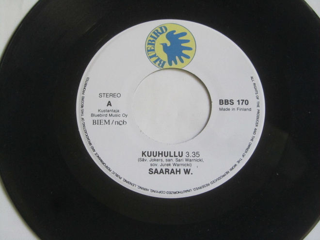 Saarah W.: Kuuhullu   7" single    1988