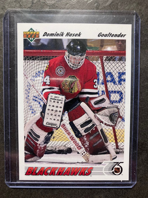 1991-92 Upper Deck Hockey - Dominik Hasek Rookie Card RC