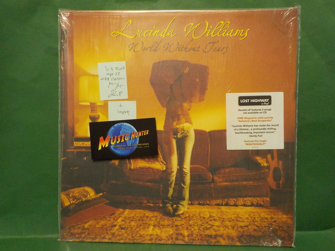 LUCINDA WILLIAMS - WORLD WITHOUT TEARS M-/M- U.S 2003 2LP
