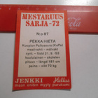K 6 Jenkki Mestaruus sarja -72 # 87 Pekka Hieta KuPS - pikkukuva 2
