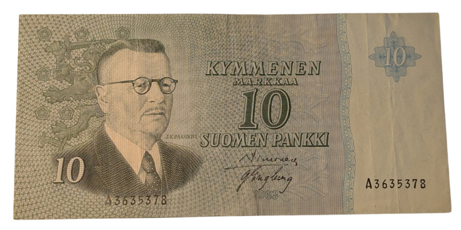 10 Markkaa 1963 ilman Litt A3635378