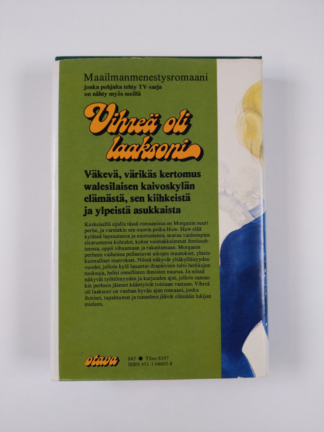 Richard Llewellyn : Vihreä oli laaksoni
