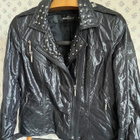 Musta luxus-jakku biker tyyliin (655 €) - pikkukuva 4