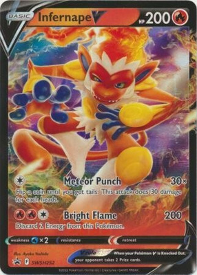 Infernape V SWSH 252 - Black Star Promo