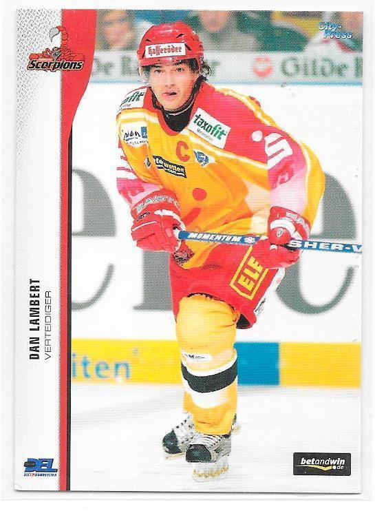 2005-06 DEL #133 Dan Lambert Hannover Scorpions ex- HIFK