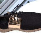 Sneakers 40 vapaa-ajan kenkä lenkkari musta kulta tehosteet - pikkukuva 4