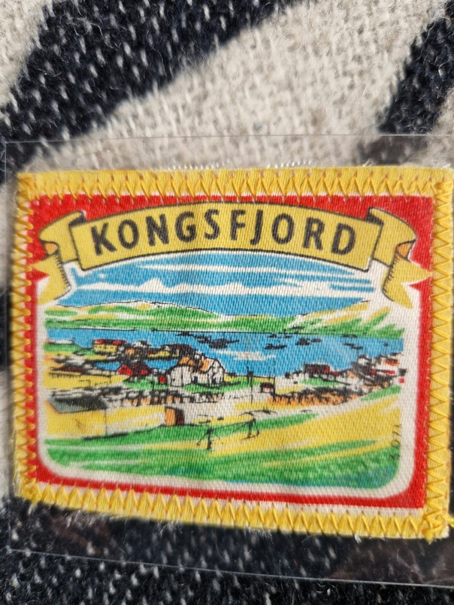 Kongsfjort vintage kangasmerkki