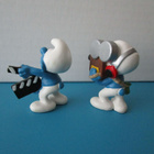 Vintage Schleich Smurffi figuurit, elokuvan tekijät, 2kpl - pikkukuva 2