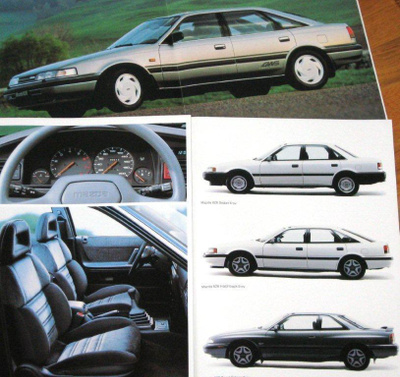 1985 Mazda 626 esite - KUIN UUSI - suom
