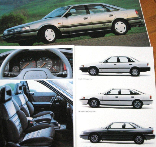 1985 Mazda 626 esite - KUIN UUSI -  suom