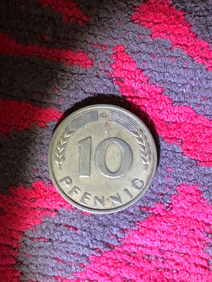 bank deutscher länder 1949 10 pfennig g Saksa