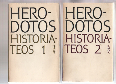 Herodotos: Historiateos 1 - 2, WSOY 1964, 1.p., nid., K3 +