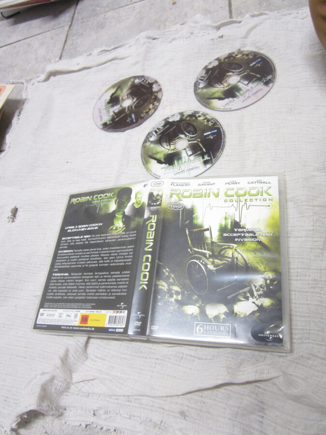 Robin Cook -kokoelma ( 3DVD hienokuntoiset- )