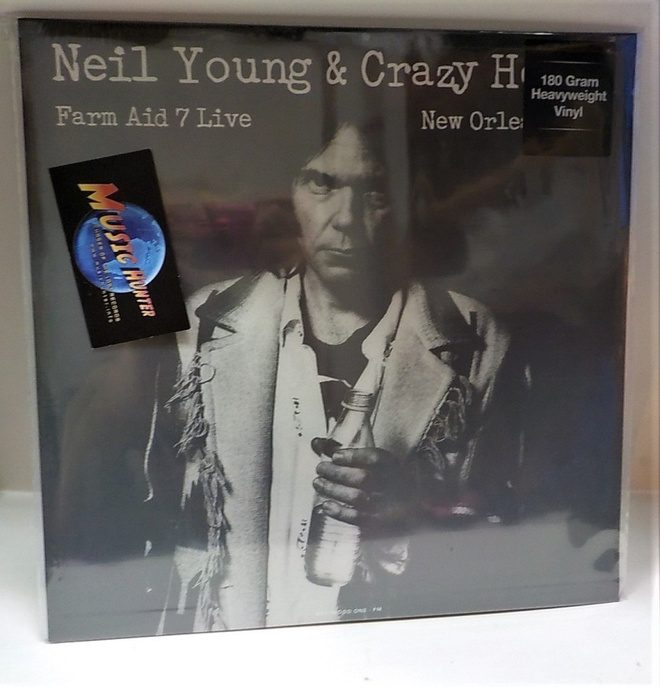NEIL YOUNG &CRAZY HORSE-FARM AID 7 LIVE NEW ORLEANS UUSI LP+