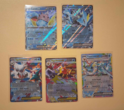 Pokemon ex - kortteja Water type 5 kpl