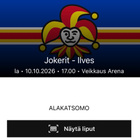 2x Jokerit - Ilves la 10.10. (ovh. ~95e) - pikkukuva 2