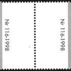 Ål 1998 Eurooppa-m 4,20 mk välilöpari numero ** LaPe 140 - pikkukuva 2