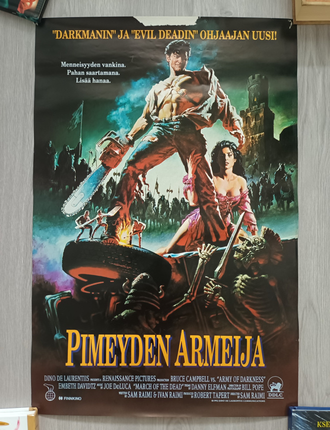 Pimeyden Armeija (Army Of Darkness) promojuliste 1992