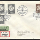 Ruotsi - Anna Maria Lenngren FDC 1954 R (Fac. 456-457) - pikkukuva 1
