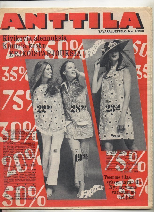 Anttila Tavaraluettelo n:o 4  1970