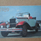 CCCP (Latvia 1989): kolme almanakkakorttia - antiikkiautot - pikkukuva 4