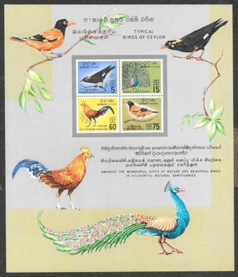 Ceylon - Lintuja (Mic 340-343 ; BL1) **