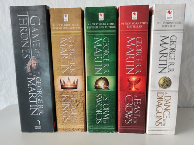 A Song of Ice and Fire kirjat 1-5 (Game of Thrones)