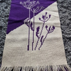 Violetti-valkoinen Täkänä / Seinävaate - Kasvit - pikkukuva 1