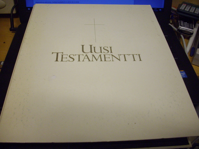 Äänikirja UUSI TESTAMENTTI ( 16 x C-kasetti BOX ) EIPK!