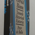 Peter de Bolla - Harold Bloom Towards Historical Rhetorics - pikkukuva 2
