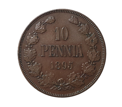 10 Penniä  1895 - Hyväkuntoinen