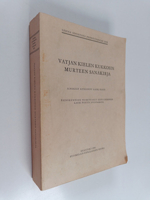 Vatjan kielen Kukkosin murteen sanakirja