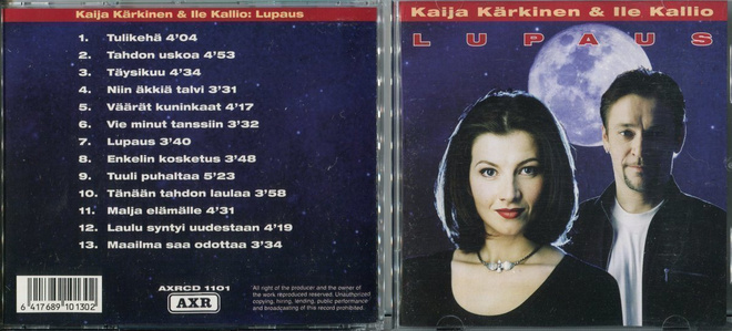 KAIJA KÄRKINEN & ILE KALLIO . CD-LEVY . LUPAUS