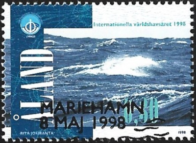 Åland 1998 Valtamerten vuosi EP alareuna LOISTO LaPe 142