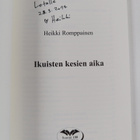 Heikki Romppainen : Ikuisten kesien aika (signeerattu, te... - pikkukuva 3