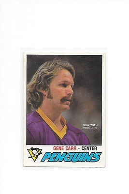 1977-78 OPC #298 Gene Carr Pittsburgh Penguins