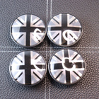 Mini vannekeskiöt – Kromi-musta-harmaa – 54mm (4kpl sarja) - pikkukuva 5